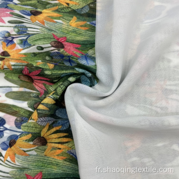 Fashion Floral Polyester tissé Textile